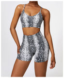 Custom Printing Seamless High Waist Shorts Crop Bra Lightweight Soft Breathable Stretchy Yoga Set