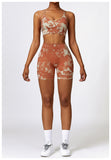 Custom Printing Seamless High Waist Shorts Crop Bra Lightweight Soft Breathable Stretchy Yoga Set
