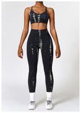Custom Logo Tie Dye Sports Seamless Bra And Legging Outfit Workout Yoga Fitness Wear Sets For Women