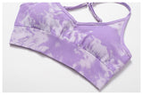 Custom Logo Tie Dye Sports Seamless Bra And Legging Outfit Workout Yoga Fitness Wear Sets For Women