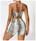 Custom Printing Seamless High Waist Shorts Crop Bra Lightweight Soft Breathable Stretchy Yoga Set