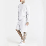 2022 Sportswear Long Sleeve Hoodie and Shorts Set Men's  Outfits  2 Piece Tracksuit