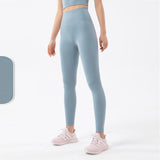 Brush Nude Felling Fabric High Waist Yoga Leggings