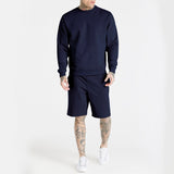 2022 Sportswear Long Sleeve Hoodie and Shorts Set Men's  Outfits  2 Piece Tracksuit