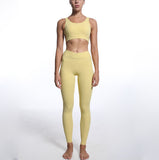 Crop Sports Bra High Waist Yoga Pants 2 Pieces  Workout Sets