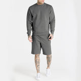 2022 Sportswear Long Sleeve Hoodie and Shorts Set Men's  Outfits  2 Piece Tracksuit