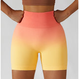 Tie Dye High Waist Butt Lifting Seamless Bike Shorts Workout Yoga Running Shorts