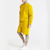 2022 Sportswear Long Sleeve Hoodie and Shorts Set Men's  Outfits  2 Piece Tracksuit