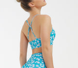 Athletic Leopard Print Leggings and Sports Bra Set Gym Clothes