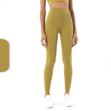Brush Nude Felling Fabric High Waist Yoga Leggings