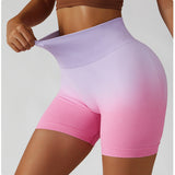 Tie Dye High Waist Butt Lifting Seamless Bike Shorts Workout Yoga Running Shorts