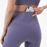 Brush Nude Felling Fabric High Waist Yoga Leggings