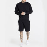 2022 Sportswear Long Sleeve Hoodie and Shorts Set Men's  Outfits  2 Piece Tracksuit