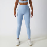 High Waisted Soft Material Butt Lifting Recycled Yoga Pants