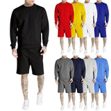 2022 Sportswear Long Sleeve Hoodie and Shorts Set Men's  Outfits  2 Piece Tracksuit