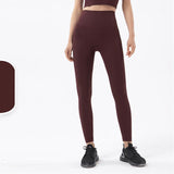 Brush Nude Felling Fabric High Waist Yoga Leggings
