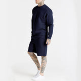 2022 Sportswear Long Sleeve Hoodie and Shorts Set Men's  Outfits  2 Piece Tracksuit
