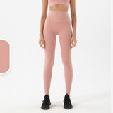 Brush Nude Felling Fabric High Waist Yoga Leggings