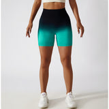 Tie Dye High Waist Butt Lifting Seamless Bike Shorts Workout Yoga Running Shorts