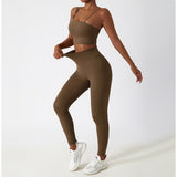 High Waisted Soft Material Butt Lifting Recycled Yoga Pants