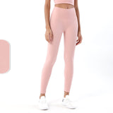 Brush Nude Felling Fabric High Waist Yoga Leggings