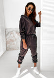 Women Velvet 2 Piece Sweatsuits Set