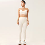 Popular fitness gym sport suit clothing tight leggings stretch seamless acid wash yoga wear set for women