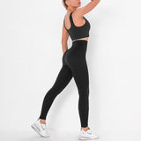 Seamless 2 Piece Sport Bra High Waist Yoga Leggings Sets