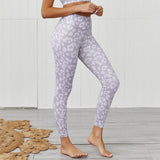 Athletic Leopard Print Leggings and Sports Bra Set Gym Clothes