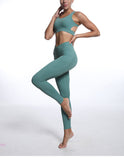 Crop Sports Bra High Waist Yoga Pants 2 Pieces  Workout Sets