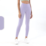 Brush Nude Felling Fabric High Waist Yoga Leggings
