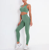 Seamless 2 Piece Sport Bra High Waist Yoga Leggings Sets