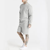 2022 Sportswear Long Sleeve Hoodie and Shorts Set Men's  Outfits  2 Piece Tracksuit