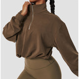 Wholesale Women's Sweatshirt Oversize Crop Top Hoodies