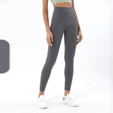 Brush Nude Felling Fabric High Waist Yoga Leggings