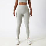 High Waisted Soft Material Butt Lifting Recycled Yoga Pants