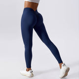Wholesale Scrunch Butt Leggings No Camel Toe V Back Yoga Pants Sexy Leggings for Women