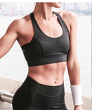 RUNNING Criss-Cross Back Padded Strappy  Medium Support Yoga Bra with Removable Cups