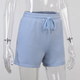 Women Sweat Cotton Shorts Running Sweatpants with Pockets