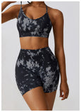 Custom Printing Seamless High Waist Shorts Crop Bra Lightweight Soft Breathable Stretchy Yoga Set