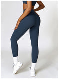 Custom Logo gym fitness brushed fabric sets active yoga wear sport clothing