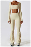 Custom Woman Sport Tank Top Wide Leg Yoga Pants High Waist Pants Yoga Set