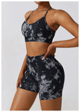 Custom Printing Seamless High Waist Shorts Crop Bra Lightweight Soft Breathable Stretchy Yoga Set