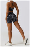 Custom Printing Seamless High Waist Shorts Crop Bra Lightweight Soft Breathable Stretchy Yoga Set
