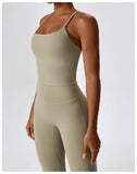 2024 New Sportswear Workout Gym Yoga Tank Top And legging 2 Pieces Yoga Set