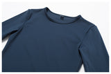 Wholesale 2 Pcs Sport Luxury Fall Gym Fitness Set Long Sleeve And Yoga Shorts Set