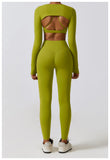 High Stretchy Comfortable Leggings Gym Fitness Nude Skin Waistcoat Bra Set Quick Dry Women Yoga 3 Pieces Set