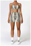 Custom Printing Seamless High Waist Shorts Crop Bra Lightweight Soft Breathable Stretchy Yoga Set
