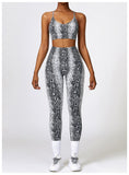 Custom Logo Tie Dye Sports Seamless Bra And Legging Outfit Workout Yoga Fitness Wear Sets For Women