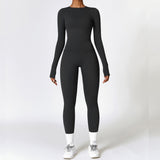 Loq MOQ Fashion Gym wear Fitness Long Sleeve Top Leggings Clothing Yoga Set